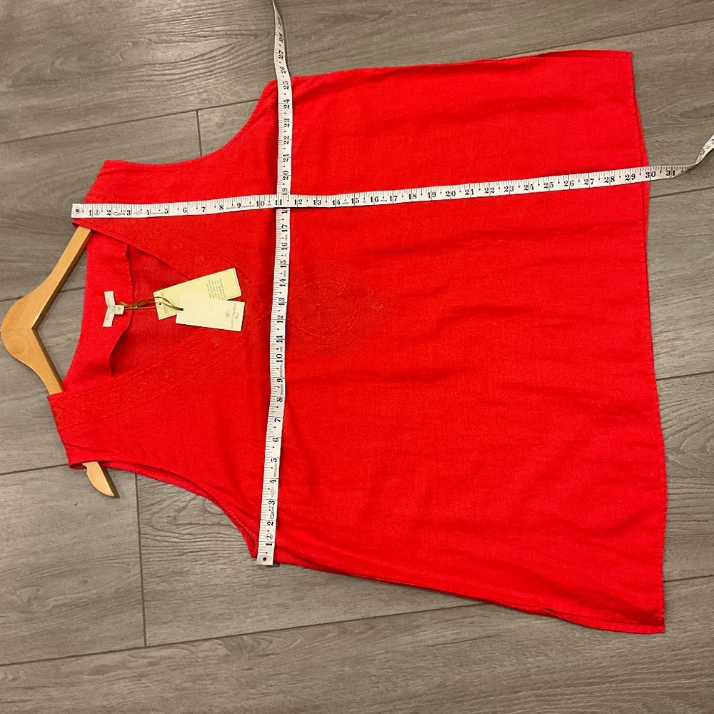 Saint Tropez West Sleeveless Red Top Size 2X NWT - Picture 7 of 12